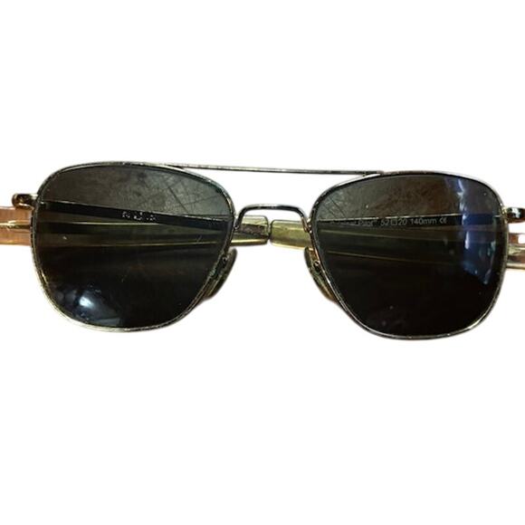 Vintage AO AMERICAN OPTICAL Original Pilot Gold Frame 52/20 - Picture 7 of 11